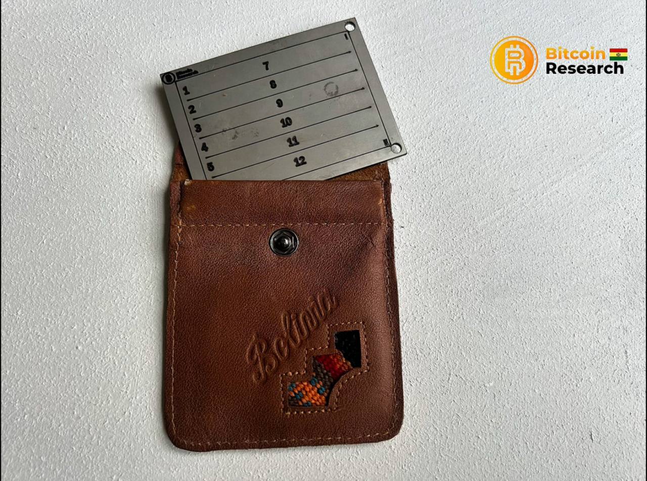 Bitcoin Research Seed Metal y estuche